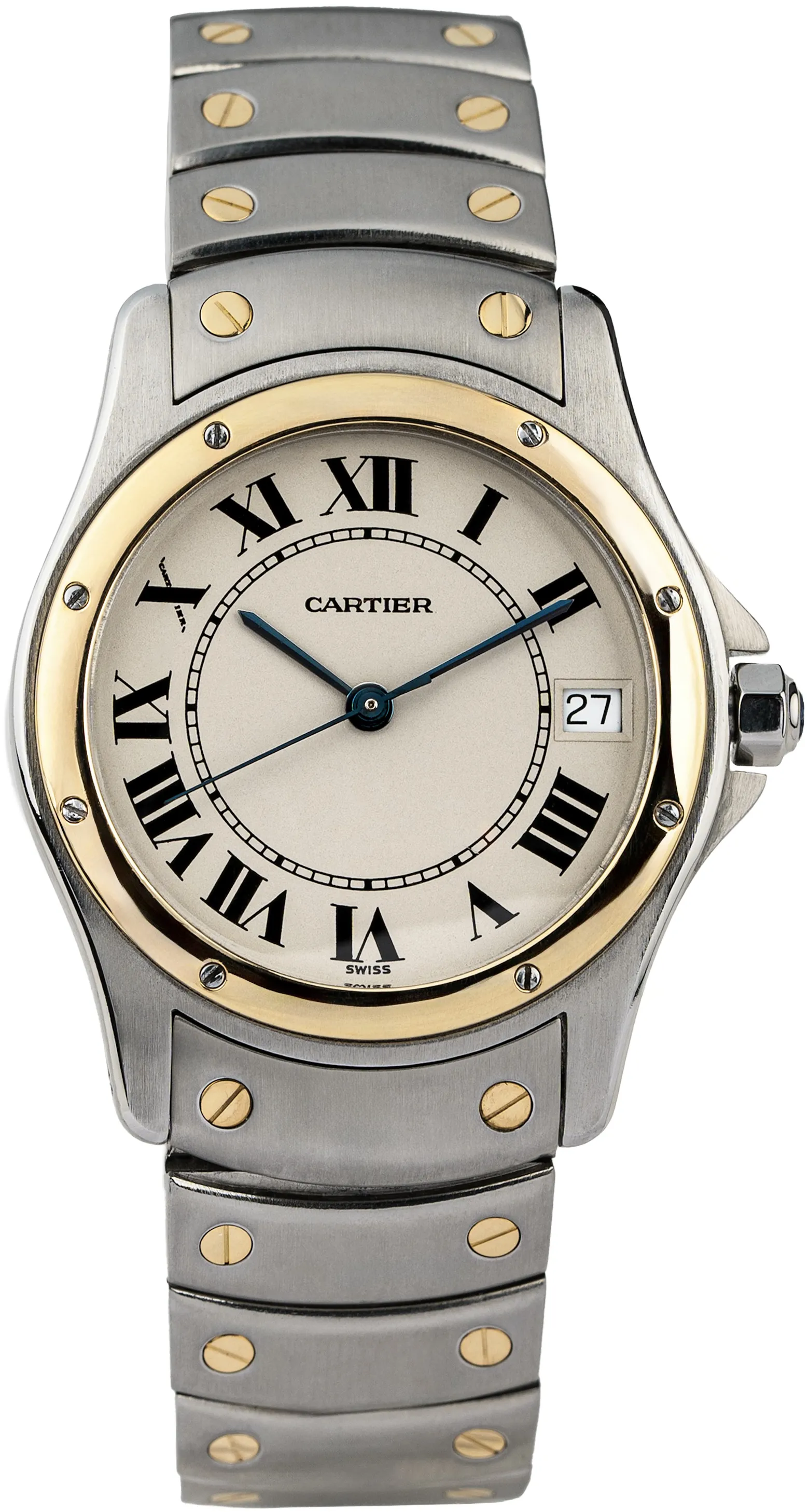 Cartier Santos Ronde W20026K1 33mm Stainless steel White