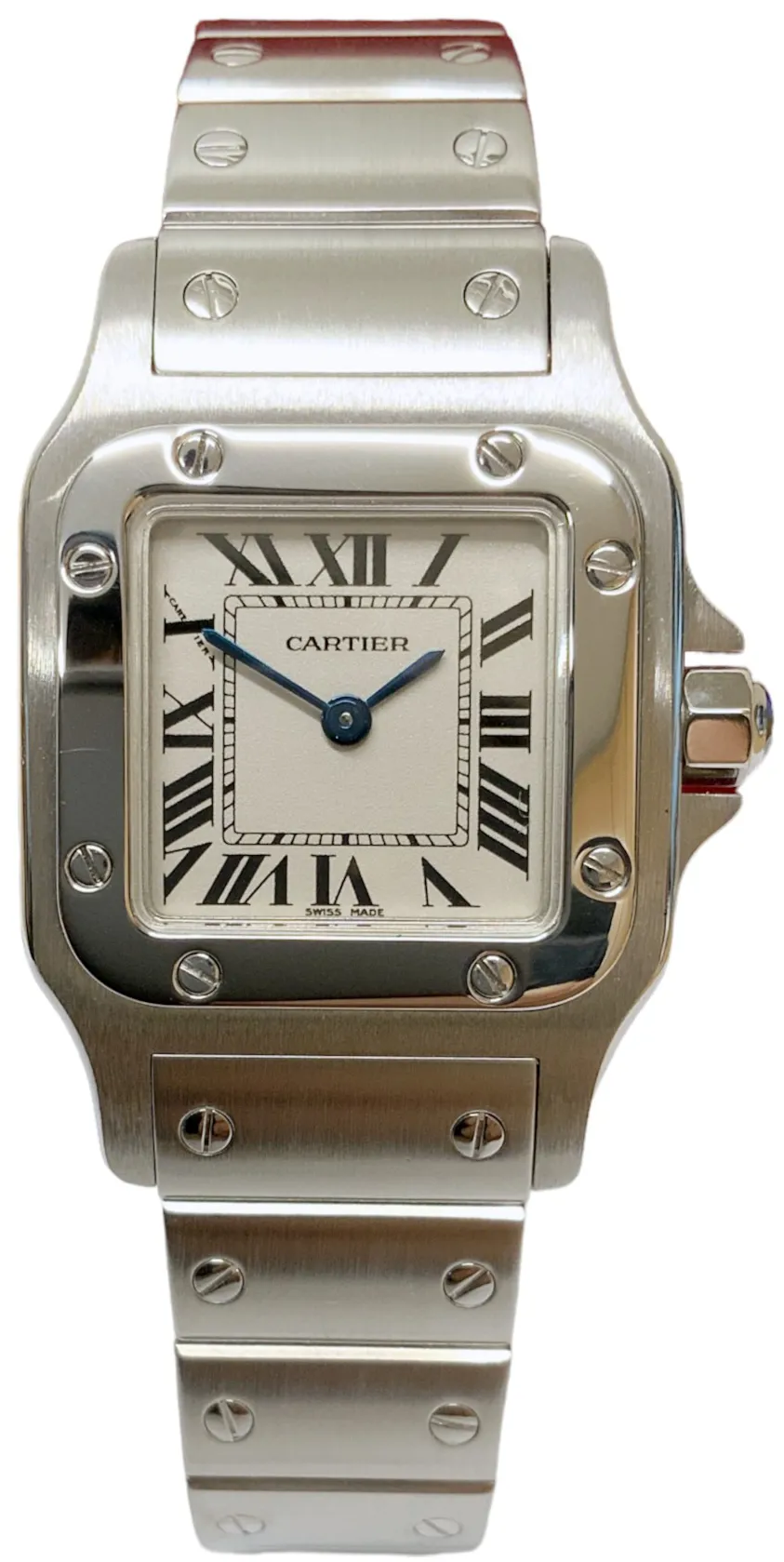 Cartier Santos W20056D6 24mm Stainless steel Silver Roman Numeral