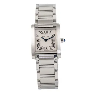 Cartier Tank Française W51008Q3/2384 Stainless steel White