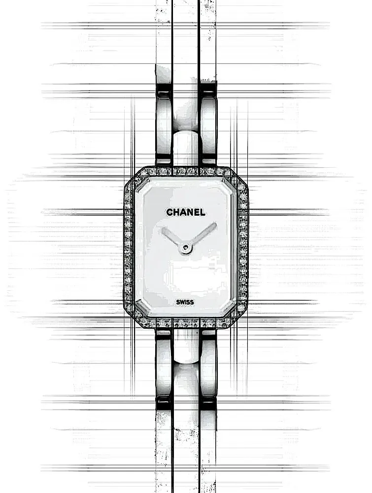 Chanel Première H2132 19.5mm Stainless steel Weiß