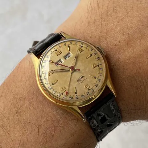 Enicar 160B 33mm Gold-plated 2