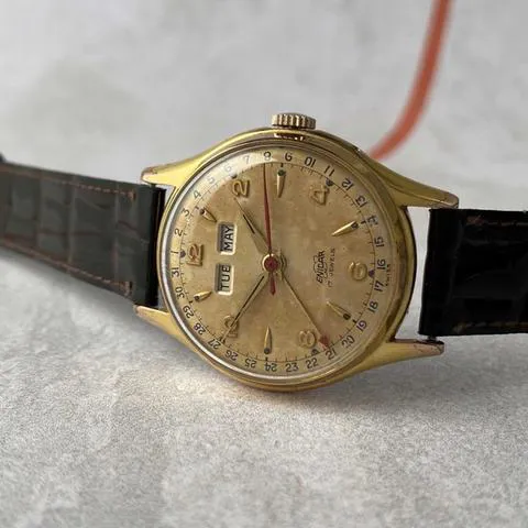 Enicar 160B 33mm Gold-plated 10