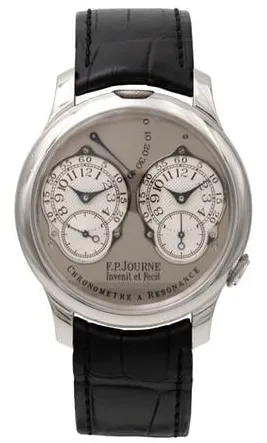 F.P. Journe Chronomètre à Résonance A 40mm Platinum Silver