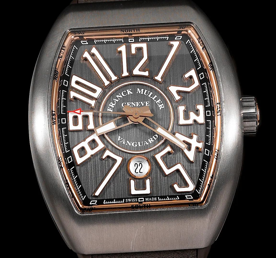 Franck Muller Vanguard V 45 SC DT TT BR.5N-G19A 45mm Rose gold and Titanium Gray 1