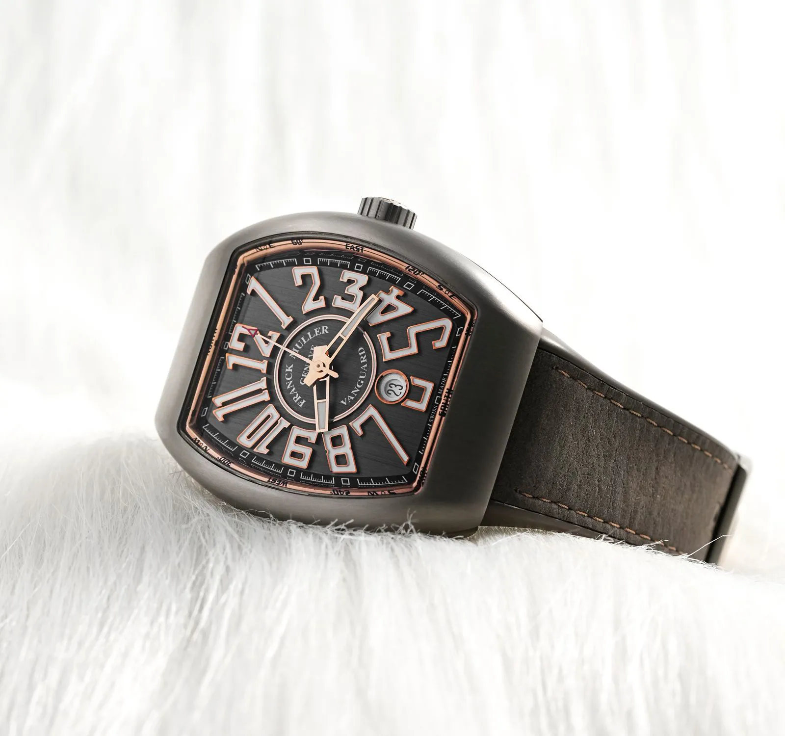 Franck Muller Vanguard V 45 SC DT TT BR.5N-G19A 45mm Rose gold and Titanium Gray 2