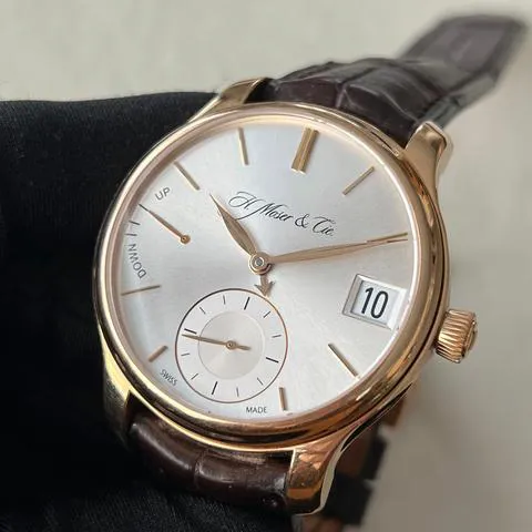 H. Moser & Cie. Endeavour 1341-0103 40mm Rose gold Silver 3