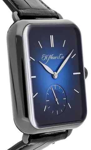 H. Moser & Cie. Henry Double Hairspring 5324-1200 38mm Stainless steel Blue 5