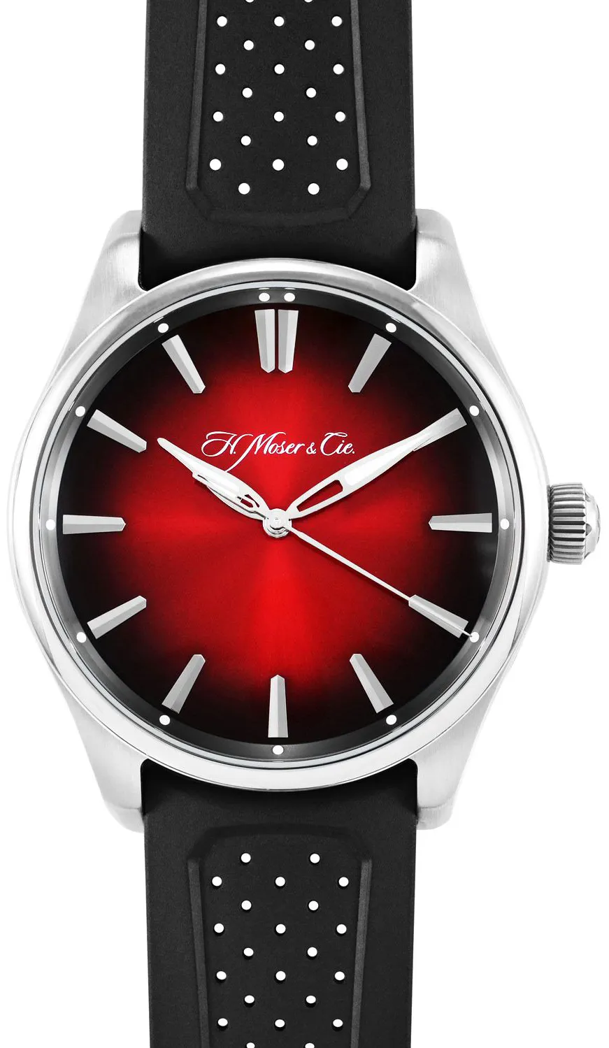 H. Moser & Cie. Pioneer 3200-1207-G22B 43mm Stainless steel Red