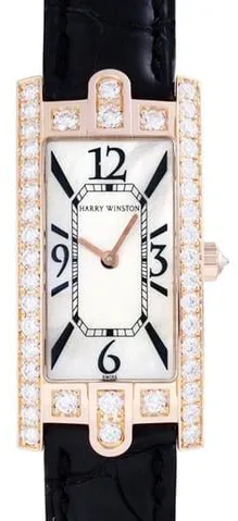 Harry Winston Avenue 330LQR 39mm Rose gold Mother-of-pearl