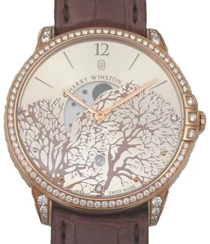 Harry Winston Midnight MIDQMP39RR001 39mm Rose gold