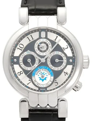 Harry Winston Premier 200-MAWPC38 38mm White gold Gray