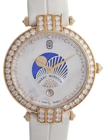 Harry Winston Premier PRNQMP36RR001 36mm Rose gold Mother-of-pearl