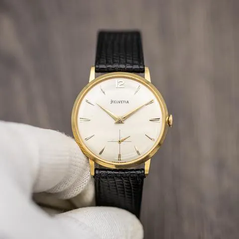 Helvetia 333 35mm Yellow gold Champagne 6