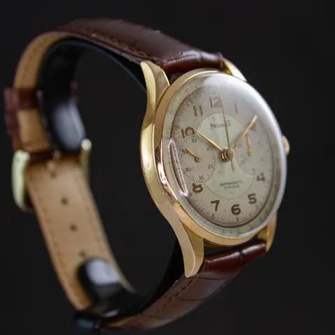 Helvetia 37mm Rose gold Champagne 3