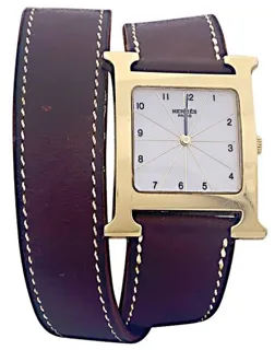 Hermès Heure H 33734 Stainless steel White