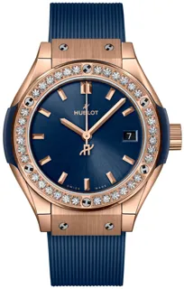 Hublot Classic 591.OX.7180.RX.1204 Yellow gold Blue