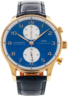 IWC Portugieser IW3714-88 Red gold Blue