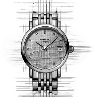 Longines Elegant L4.309.4.77.6 Stainless steel Silber