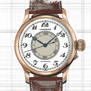 Longines Weems L2.713.8.13.0 Rose gold White