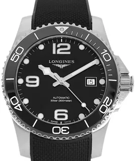 Longines HydroConquest L3.781.4.56.9 Stainless steel Black