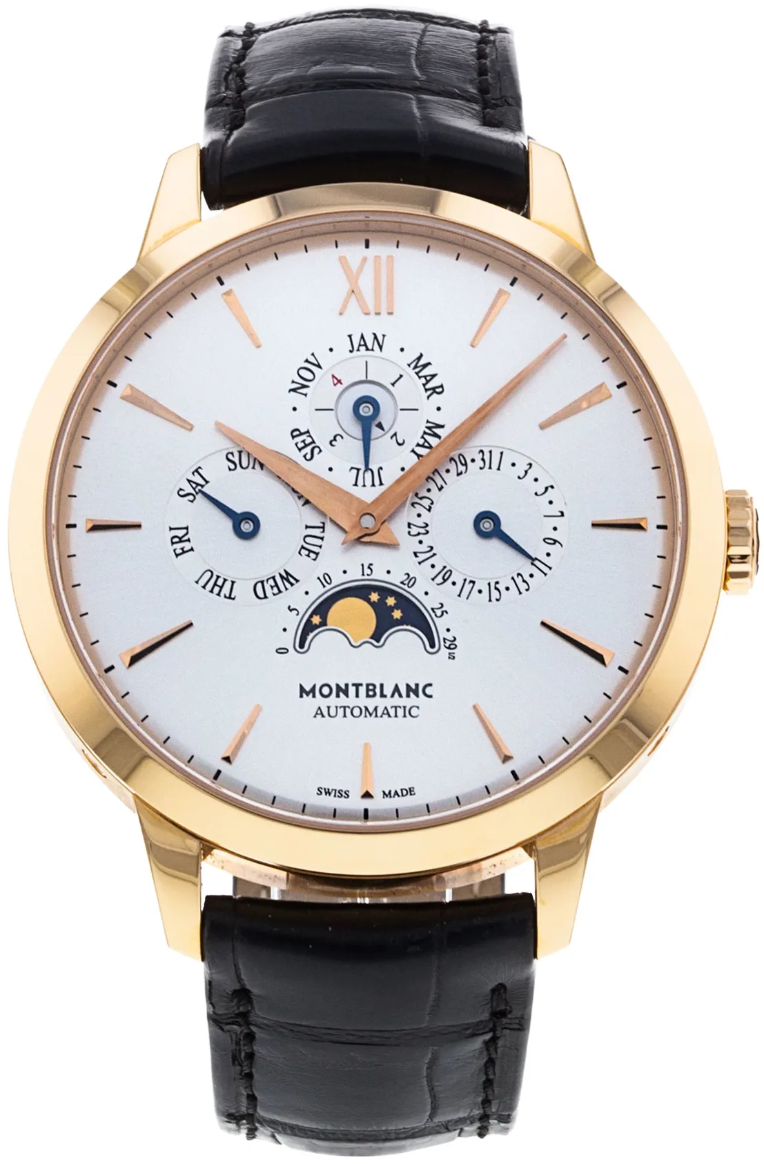 Montblanc Heritage 110714 39mm Rose gold Silver