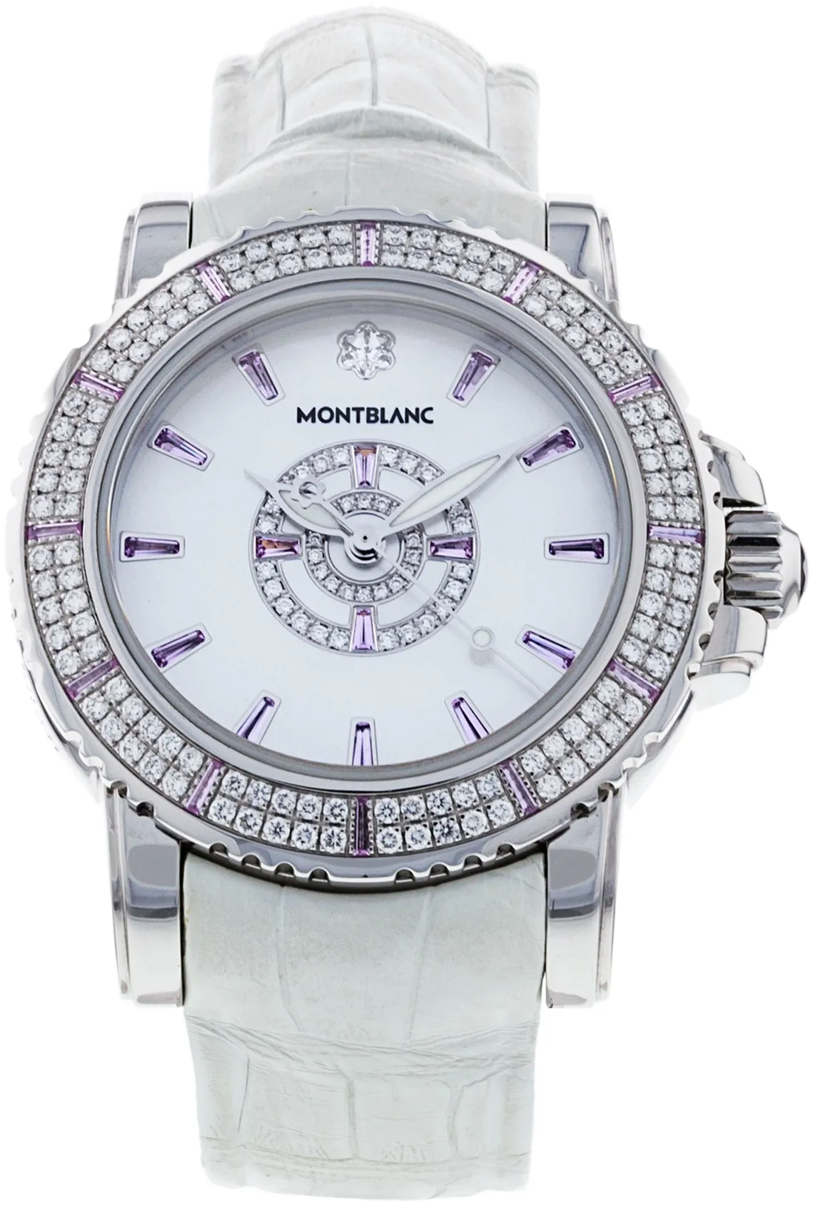 Montblanc Sport 104260 38mm Stainless steel Rose and Diamond