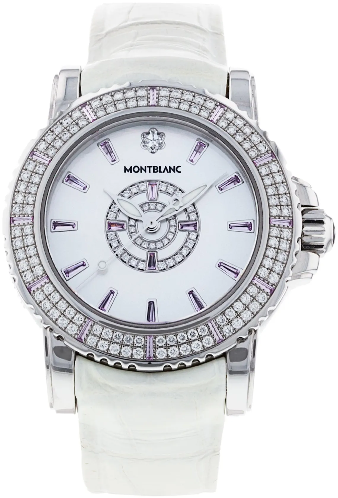 Montblanc Sport 104260 38mm Stainless steel Rose and Diamond