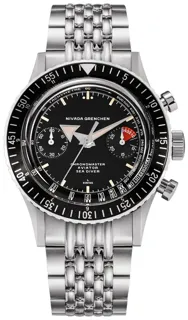 Nivada Chronomaster Aviator Sea Diver 86007M04 Stainless steel Black