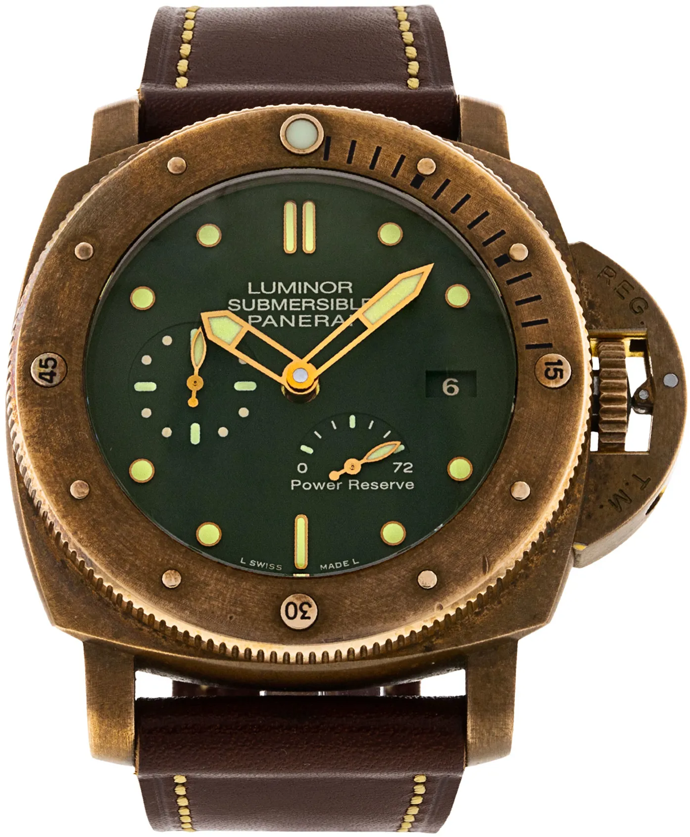 Panerai Submersible PAM 00507 47mm Bronze Green