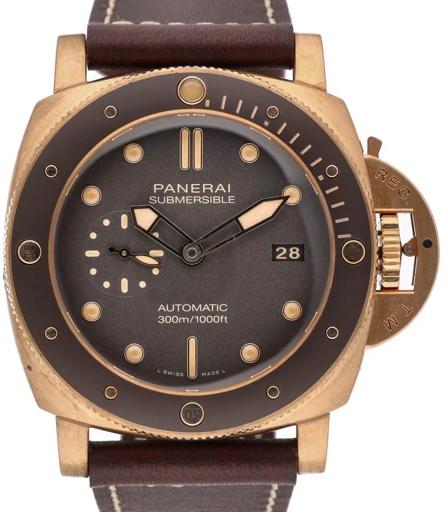 Panerai Submersible PAM 00968 47mm Bronze Brown