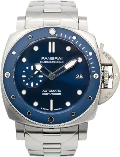 Panerai Submersible PAM01068 Stainless steel Blue