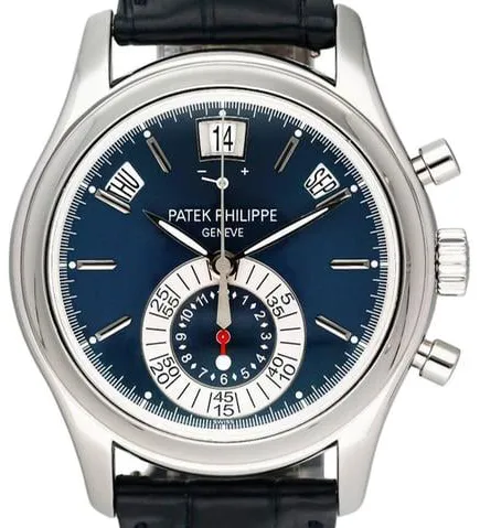 Patek Philippe Annual Calendar Chronograph 5960P-015 40.5mm Platinum Blue