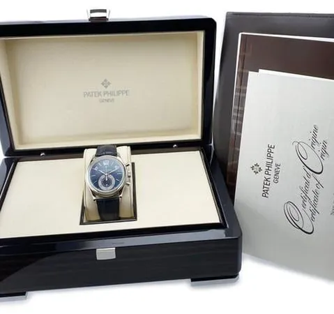 Patek Philippe Annual Calendar Chronograph 5960P-015 40.5mm Platinum Blue 1