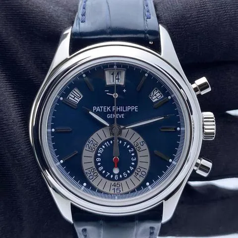 Patek Philippe Annual Calendar Chronograph 5960P-015 40.5mm Platinum Blue 2