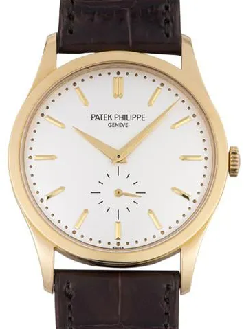 Patek Philippe Calatrava 5196J-001 37mm Yellow gold Silver