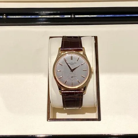 Patek Philippe Calatrava 5196R-001 37mm Rose gold Silver 3