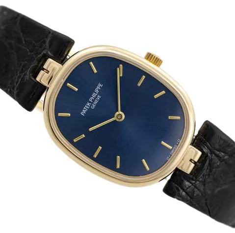 Patek Philippe Golden Ellipse 4826 23mm Yellow gold Blue