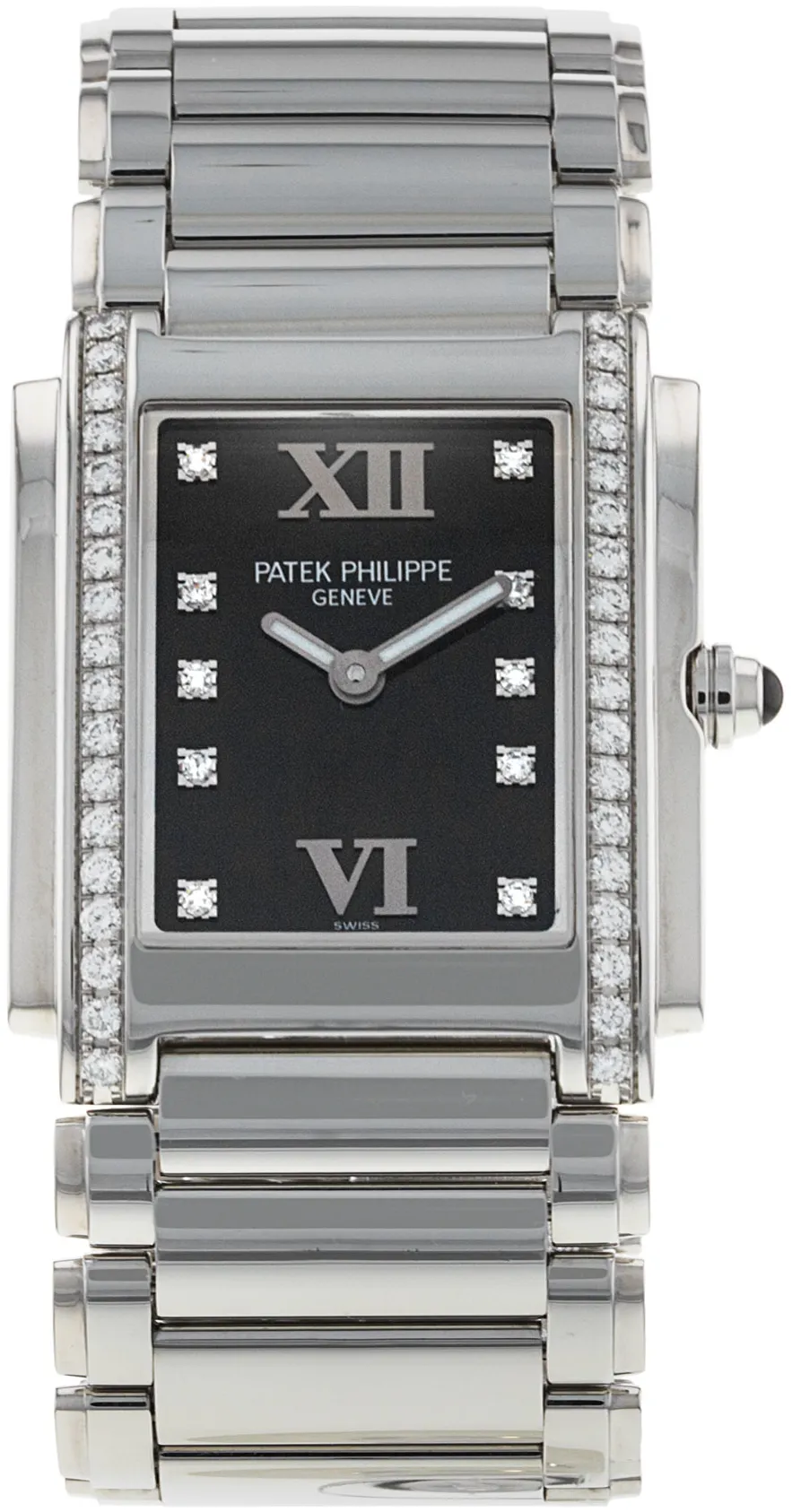 Patek Philippe Twenty~4 4910/10A-001 25mm Stainless steel Black