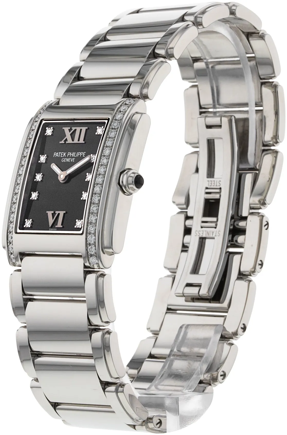 Patek Philippe Twenty~4 4910/10A-001 25mm Stainless steel Black 1