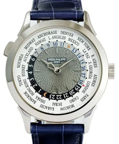 Patek Philippe World Time 5230G-014 38.5mm White gold White and Gray