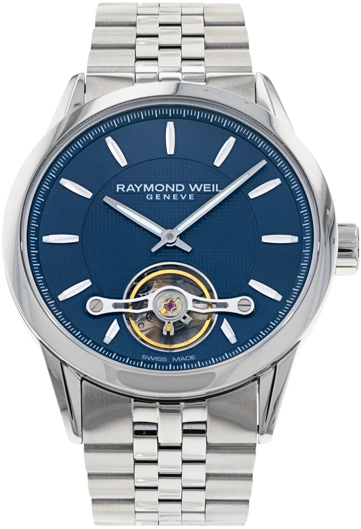 Raymond Weil Freelancer 2780-ST-50001 42mm Stainless steel Blue Baton