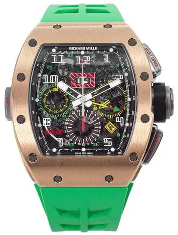 Richard Mille RM 011 RM11-02 RG 50mm Rose gold Skeletonized