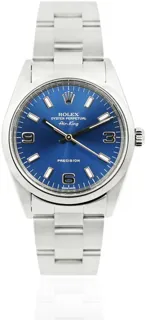 Rolex Air King 14000M Stainless steel Blue Quarter Arabic