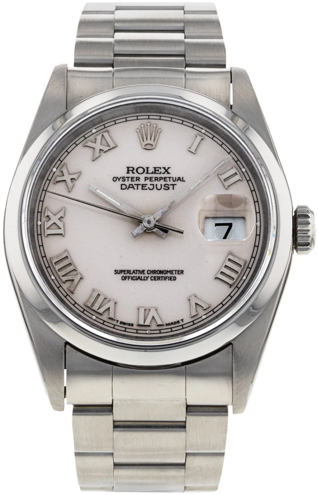 Rolex Datejust 36 16200 36mm Stainless steel White