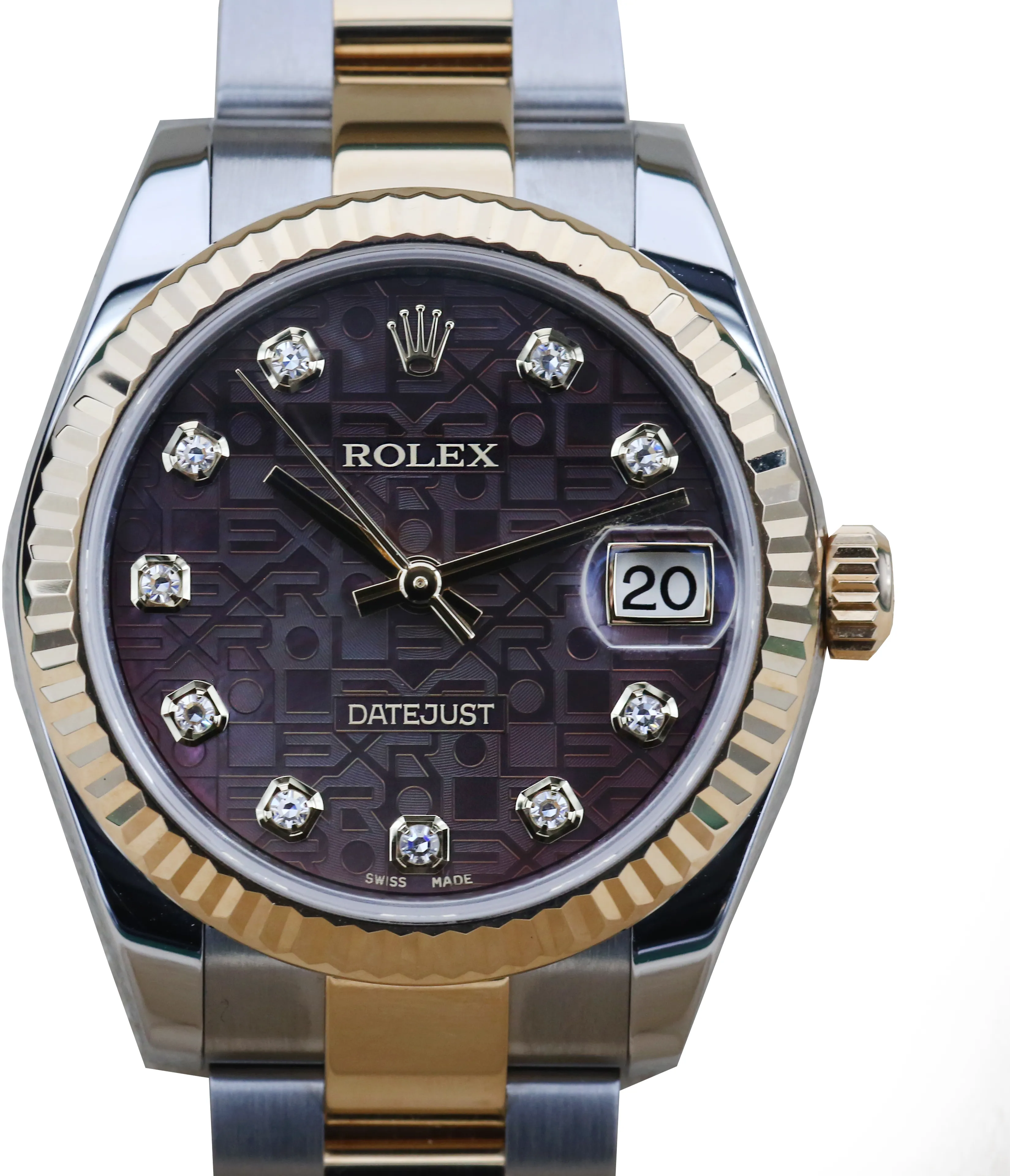 Rolex Datejust 31 178273 31mm Yellow gold and Stainless steel Black