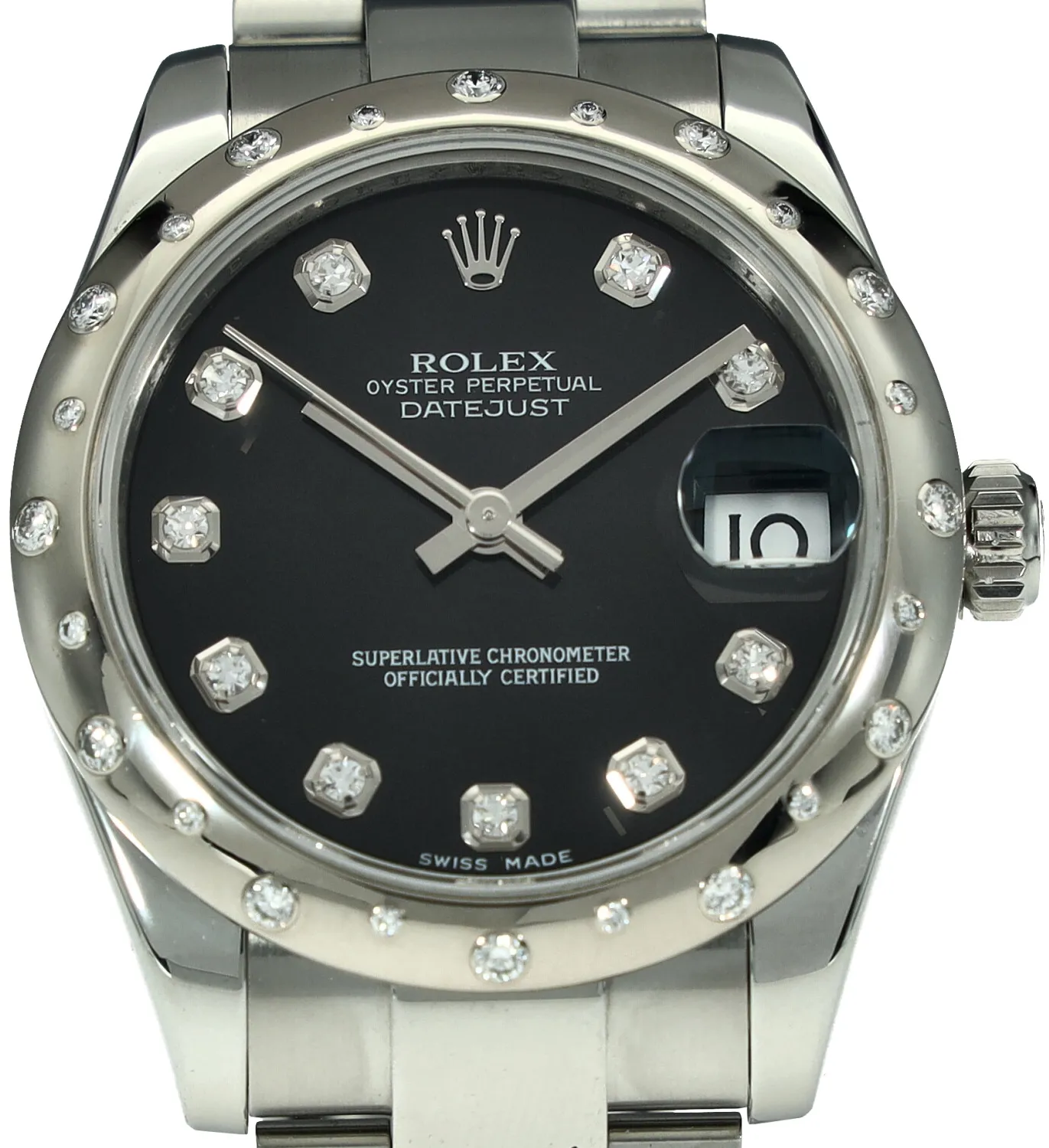 Rolex Datejust 31 178344 31mm White gold and Stainless steel Black