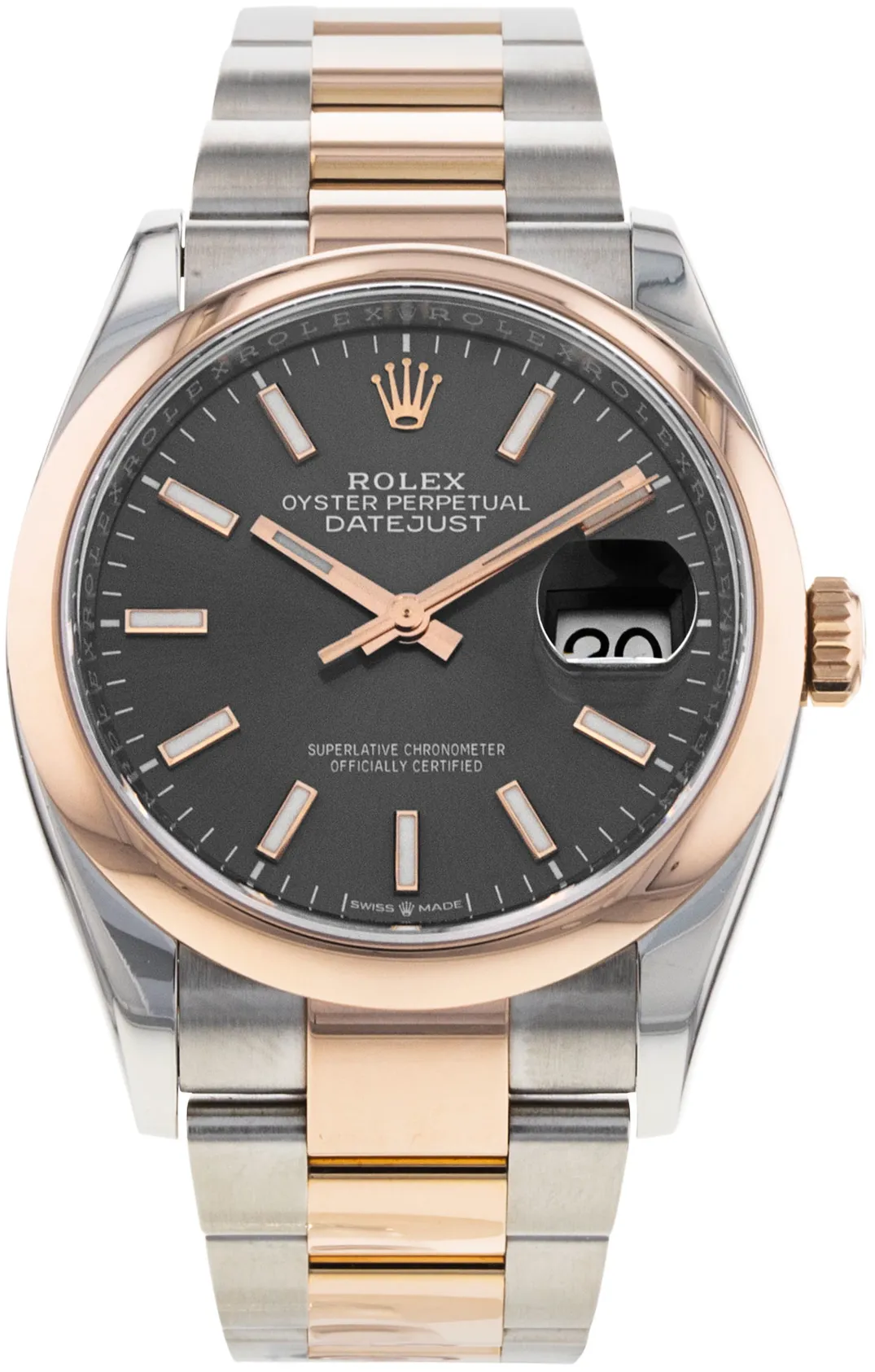 Rolex Datejust 36 126201 36mm Rose gold and Stainless steel Gray