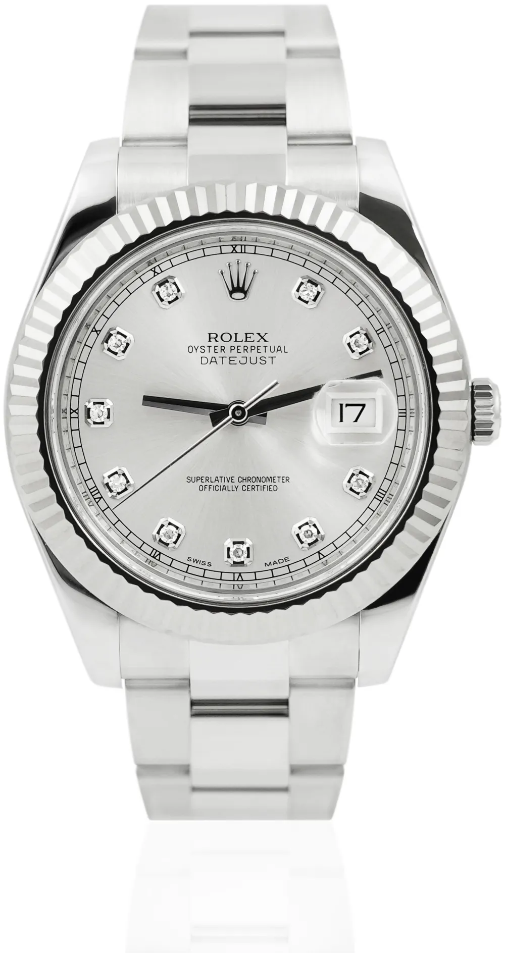 Rolex Datejust II 116334 41mm White gold and Stainless steel Silver