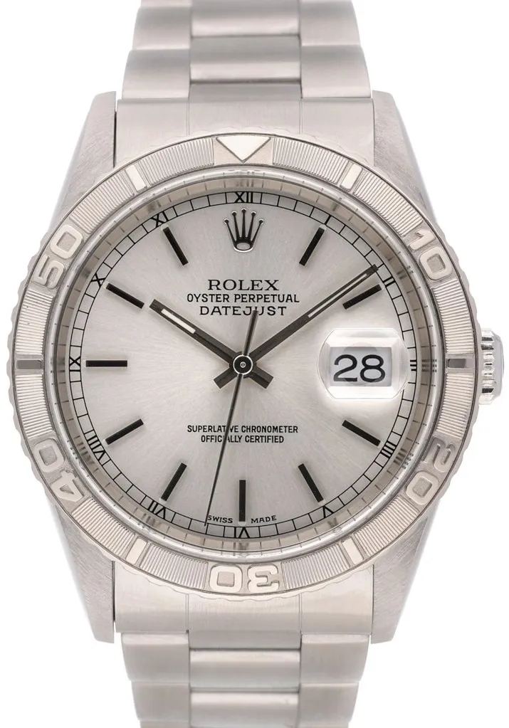 Rolex Datejust Turn-O-Graph 16264 36mm White gold and Stainless steel Blue