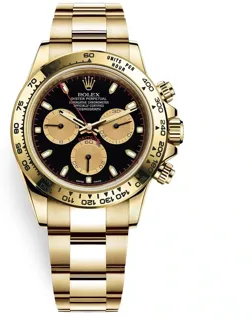 Rolex Daytona 116508-0009 Yellow gold Black